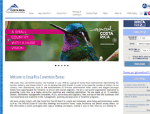 Tablet Screenshot of costaricacvb.com